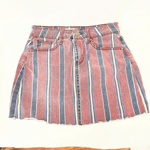Indigo Rein striped denim skirt size 3